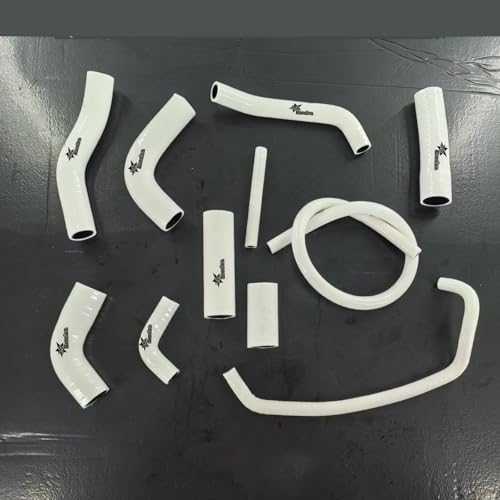Fit 2006-2020 Yamaha YZF R6 YZFR6 2007 2008 2017 2018 Silicone Radiator Coolant Cooling Hoses Kit 3-Plyer White - color: White