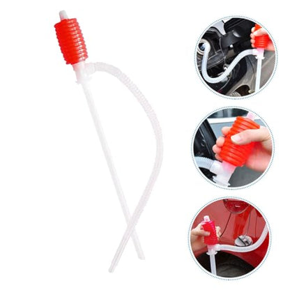 Handheld Oil Transfer Pump Kit 10-Piece Set for Diesel and Automotive Fluids Manual Siphon Hose Comfortable to Hold for Fuel Transfer