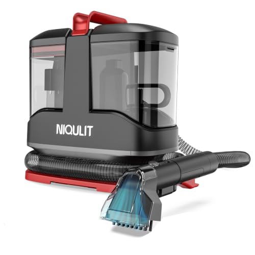 Fabric Spot Cleaner Machine for Sofa, Couch, Rug，Portable Deep Cleaner for Carpet and Upholstery - color: Black