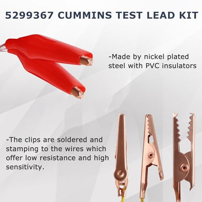5299367 Cummins Test Lead Kit Electrical Testers Set 16PCS | 5299367 Electrical Test Kit Wire Connectors Set Compatible with Cummins Circuit Connection / Experiment