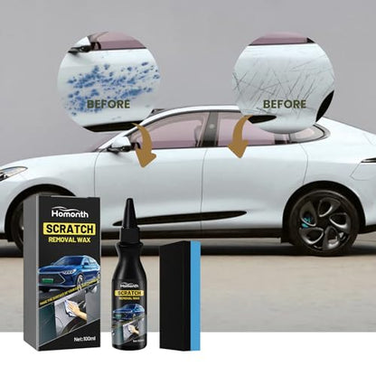 2PCS Car Scratch Repair Paste, Scratch Removal Wax, 2025 New Car Paint Scratch Repair Polishing Wax, Premium Scratch Remover Kit with Sponge for Vehicles for Deep Scratches