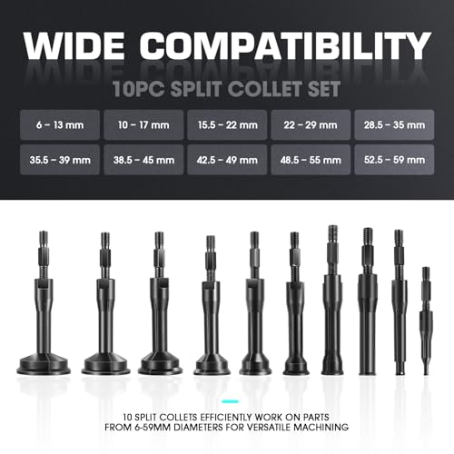 DNA Motoring 16 pcs Blind Hole Collet Bearing Seal Puller Extractor Set, Slide Hammer Pilot Insert Inner Internal Bearing Removal Tool Set, TOOLS-00573