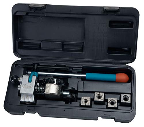 Eastwood Professional Brake Line Flaring Tool Kit | 45° Degree Single Double & Bubble Brake Tubing Flares | Use with Hydraulic Hose | Ideal for Stainless Steel Tube or Copper Pipe | Inc 4 Split Dies