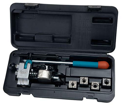 Eastwood Professional Brake Line Flaring Tool Kit | 45° Degree Single Double & Bubble Brake Tubing Flares | Use with Hydraulic Hose | Ideal for Stainless Steel Tube or Copper Pipe | Inc 4 Split Dies