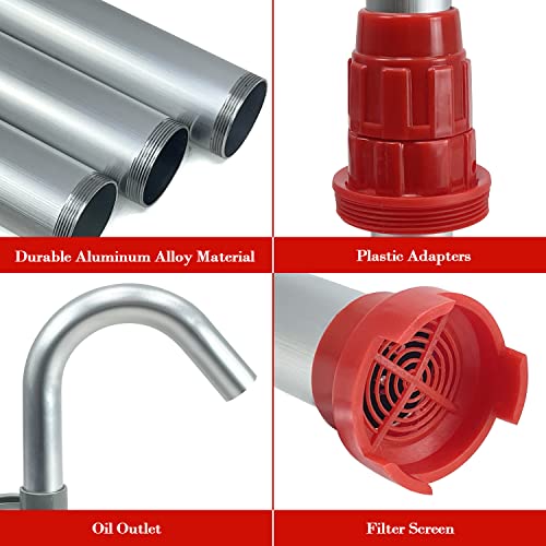 Sutekus Rotary Drum Pump, 15-55 Gallon, for Fuel Transfer (Kerosene, Gasoline, Diesel)