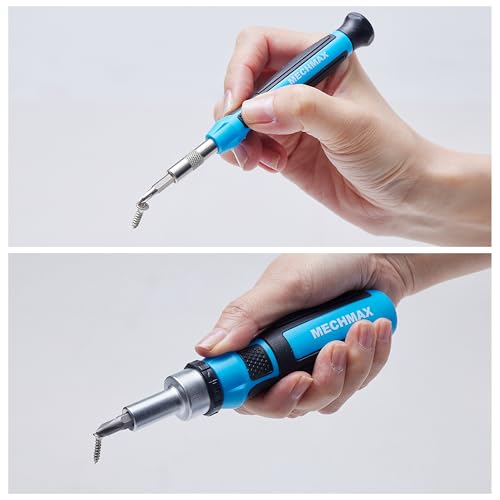 MECHMAX 68-Piece Ratcheting Screwdriver Set with Bits & Sockets | Precision tool kit with sockets & compact injection storage case. Ideal for household DIY, furniture assembly & repair