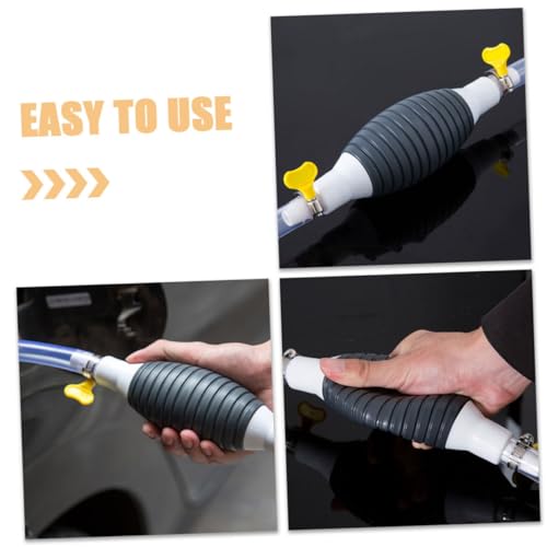 Amosfun Manual Oil Pump Hose Kit for Vehicles Efficient Fuel Transfer Pump Siphon Hose for Truck and Car Maintenance
