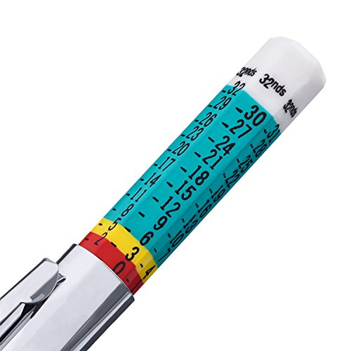 Xuhal 80 Packs Tyre Tread Depth Gauge Color Coded Tire Depth Gauge Tool Tire Tread Accurate Measurement Tools