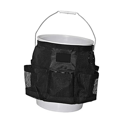 Multi Purpose Car Bucket Wash Tool Organizer Container, Fishing Storage Bag for 5 Gallon Bucket Hiking Camping Cooking Cleaning Garden Fishing Tools Supplier Bag Only