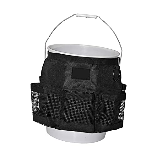 Multi Purpose Car Bucket Wash Tool Organizer Container, Fishing Storage Bag for 5 Gallon Bucket Hiking Camping Cooking Cleaning Garden Fishing Tools Supplier Bag Only