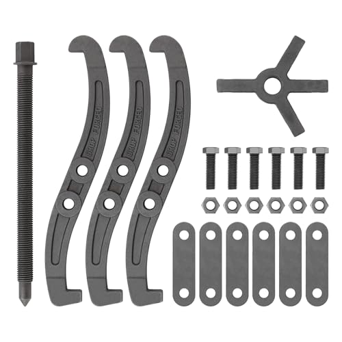 ChgImposs 12 Inch 2 Jaw / 3 Jaw Gear Puller, Multifunction Standard Carbon Steel Bearing Puller with 4 Single Hole Claw Pullers for Car/Mechanical Repairing - size: 12 Inch