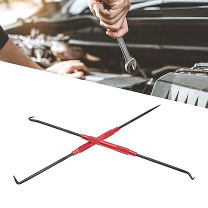 2 Pcs Hook Pick Set, Carbon Steel O Ring Pick Tool Precision Pick Set Efficient Fast Oil Seal Puller Easy Grip O Ring Removal Tool Automotive Tools for Cars