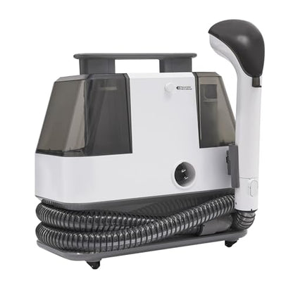 110V Portable Fabric Carpet & Couch Deep Cleaner Machine, Handheld Rug Spot Extractor for Home Stairs Car Upholstery, Lightweight Washer with Spray Brush, US Plug