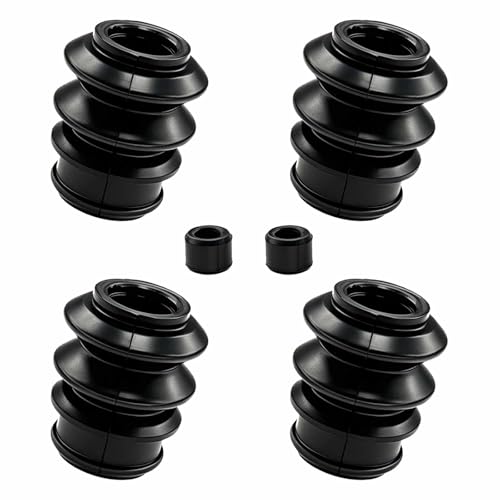 4PCS Brake Caliper Pin Bushing Kit, Rubber Caliper Slide Pins Boots for Sealing, Durable Caliper Rebuild Kit Automotive Replacement Drive Shaft Assemblies Brake Bushings for Honda, Chevy, Pontiac