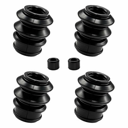 4PCS Brake Caliper Pin Bushing Kit, Rubber Caliper Slide Pins Boots for Sealing, Durable Caliper Rebuild Kit Automotive Replacement Drive Shaft Assemblies Brake Bushings for Honda, Chevy, Pontiac