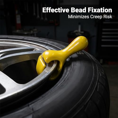 Yellow Coated Bead Keeper Tire Changer Tool, Heavy Duty Tire Mounting Tool for Cars and Motorcycles, Ideal for Garage and Outdoor Tire Changes - size: Yellow