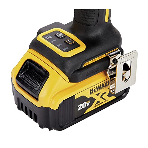 DEWALT DCF921P2 ATOMIC 20V MAX* 1/2 in. Cordless Impact Wrench with Hog Ring Anvil Kit | 300 Ft-Lbs Fastening/450 Ft-Lbs Breakaway, 4 Speeds, Kit: DCF921, DCB115, 2) DCB205 5ah