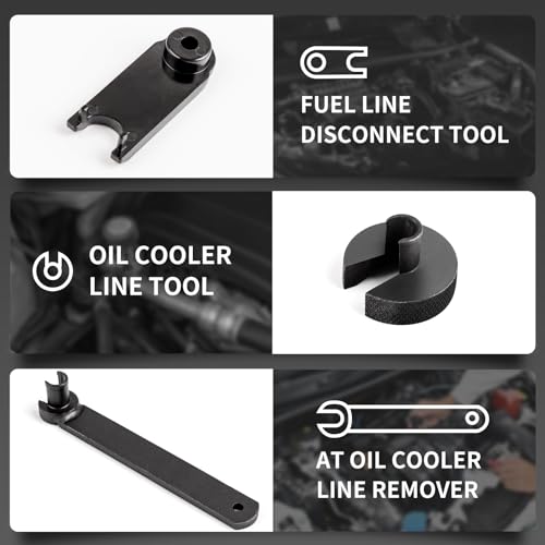 XOOL 26PCS Fuel Line Disconnect Tool Set, Master Quick Disconnect Kit with AC & Fuel Line Pliers, Spring Lock Tools, for Ford GM Chevy Automotive AC Transmission Systems