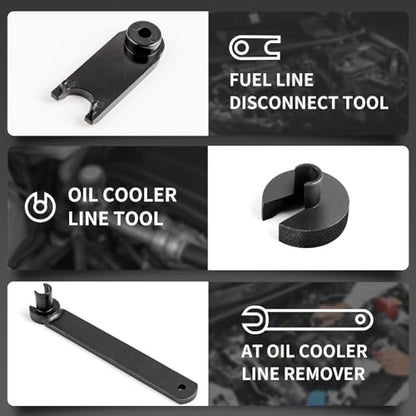 XOOL 26PCS Fuel Line Disconnect Tool Set, Master Quick Disconnect Kit with AC & Fuel Line Pliers, Spring Lock Tools, for Ford GM Chevy Automotive AC Transmission Systems