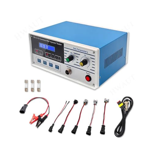Common Rail Injector Tester CR-C Rail Injector Drive Fuel Injector Tester | CR Fuel Injector Cleaner Kit, Common Rail piezoelectric Injector Testers Car Fuel Injector Tester with 4 Test Range