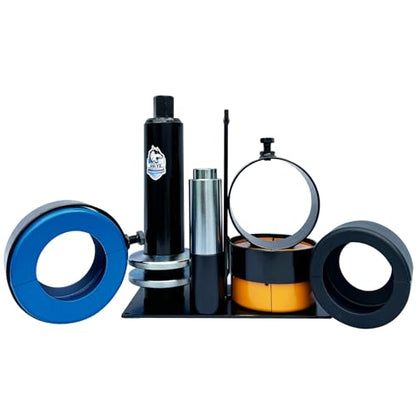 HKTE Heavy Duty Clamshell Bearing Puller Kit - Professional Tool for Carrier & Pinion Bearings Removal, Fits Dana, Ford, GM, BW78 Axles