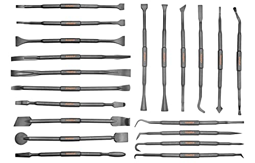20PCS Double-Ended Pick and Hook Tool Set, Non-Marring Scraper & Pry bar Set