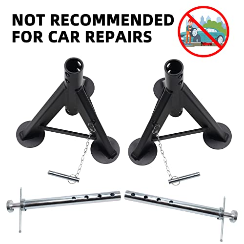 BESTOOL RV Supports Stabilizer Jacks, Travel Trailer Stabilizer Jacks Camper Jack Stands from 17.3" to 30." 1Pair Capacity 12000 lbs, 2 Pack - color: Black-Standard RV stabilizer jacks/2PC