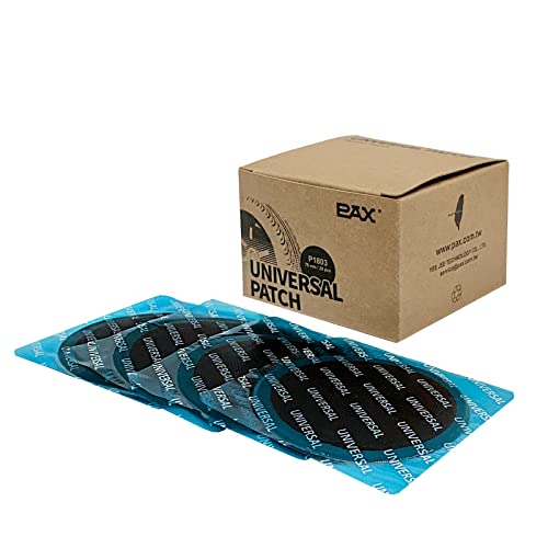 PAX 20Pcs 75mm Round Universal Tube and Tire Repair Patches, for Radial and Bias Tires, Motorcycle, Automobile, Truck, Agricultural Vehicles, BMX, ATVs, River Floating, Inflatable Rubber - size: 75mm