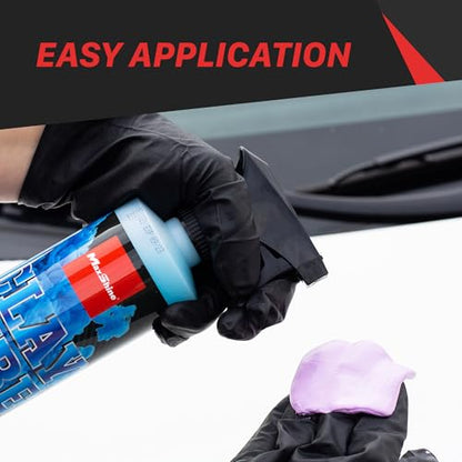 Maxshine Clay Lube Spray (16oz) & Clay Bar Set (3-Pack) | Synthetic Lubricant for Clay Block & Clay Bars | Hyper Slick Formula for Ultra Surface Protection | Car Detailing Kit for Cars, Trucks & SUVs