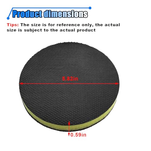 5.82'' Fine Grade Car Clay Bar Pad, Wipe Foam Pads for Car Polisher and Rotary Polisher, DA Polish Pad Replacement Tool for Remove, Novel Auto Detailing Kit (2PCS) - size: 2PCS