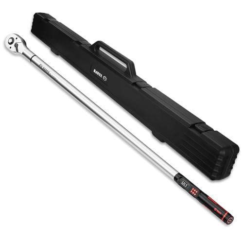 VANPO Digital Torque Wrench 3/4-Inch 31–627 ft-lb for Heavy Equipment | ±2% Accuracy, Electronic Torque Wrench with LED, Buzzer, Vibration Alert for Heavy Truck, Industrial Equipment & Agricultural - size: 3/4-inch 31-627 Ft-lb/42-850 Nm