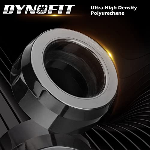 Dynofit 3" Leveling Kit for 2WD Ram 2500/3500 (1994-2011) & Ram 1500 (1994-2018), Raise Dodge Truck 3 Inch Front Suspension for Load Leveling, Set of 2 Black Polyurethane (PU) Coil Spring Lift Spacers - size: 3 Inch (For 2WD)