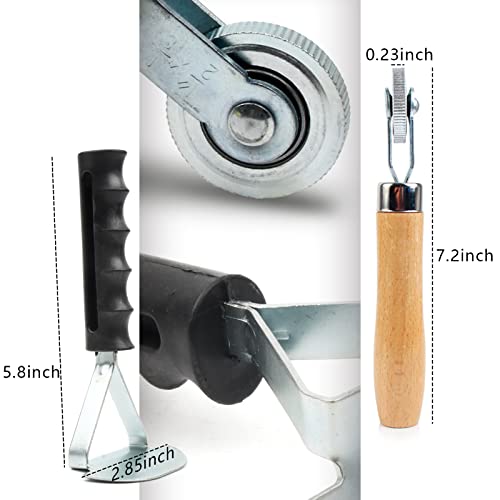 Shineyoo Tire Repair Patch Tools - 42mm Tungsten Steel Buffing Wheel & Tire Patch Roller Scraping Cutter Kit - size: 42 mm