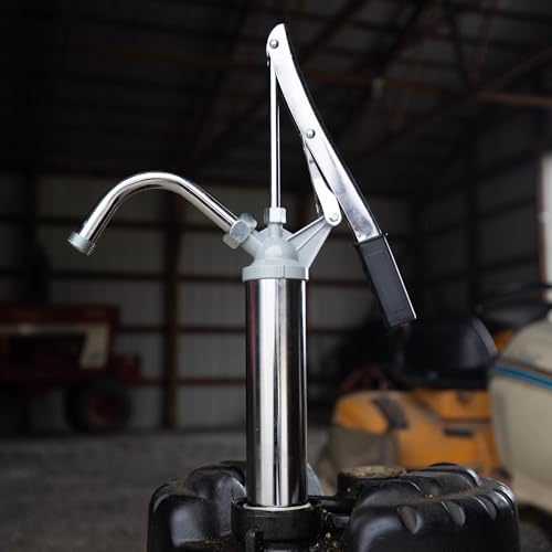 Fill-Rite SD11 Lever Hand Pump – 11 oz per Stroke Manual Fuel & Fluid Transfer Pump with Pail Spout and Telescoping Suction Pipe - style: Lever Pump