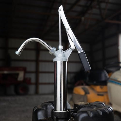 Fill-Rite SD11 Lever Hand Pump – 11 oz per Stroke Manual Fuel & Fluid Transfer Pump with Pail Spout and Telescoping Suction Pipe - style: Lever Pump