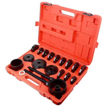 DAYUAN 24pcs FWD Front Wheel Drive Bearing Removal Tool | Wheel Bearing Removal & Installation Kit，Fits Most FWD Vehicles，High Torque 8.8 Grade Screws，Carbon Steel，Case