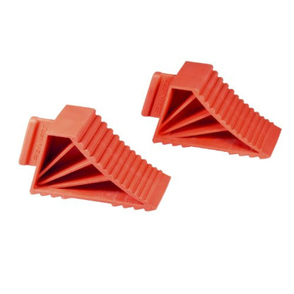 ERNST High-Grip Wheel Chocks, Set of 2, Red