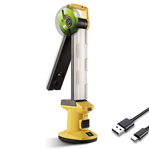 Rechargeable LED Work Light, 1500 Lumens | Magnetic Base, Cordless Battery Powered, Underhood Light, For Car Repairing/Inspection/Garage/Workshop/Emergency