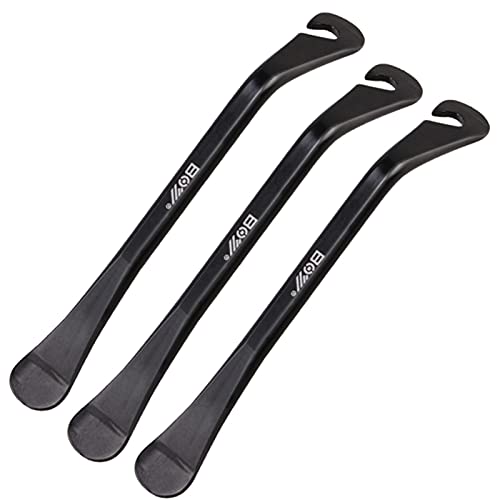 3Pcs Tire Levers, 4.3 inches Carbon Steel Portable Tire Repair Changing Tool Set Lever Tyre Spoon Bike Tube Repair Kit for Remove Replace Road Mountain