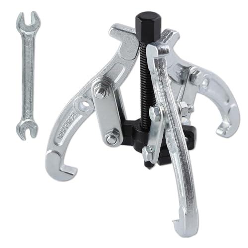 3 Jaw Gear Puller with Reversible Jaws 3-Inch Gear Removal Tool | For Bearing Puller, Pulley Puller, Steering Wheel Puller, Crank Puller, Seal Puller Tool Bearing Puller Tool Kit