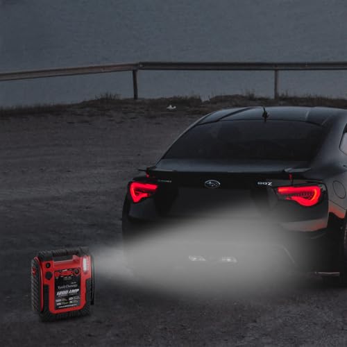1800A Peak Car Jump Starter, 20000mAh Battery Booster for up to 6.5L Gas/5L Diesel Engines, 12V Portable Power Bank with LED Light, USB Outports, and Emergency Power Supply