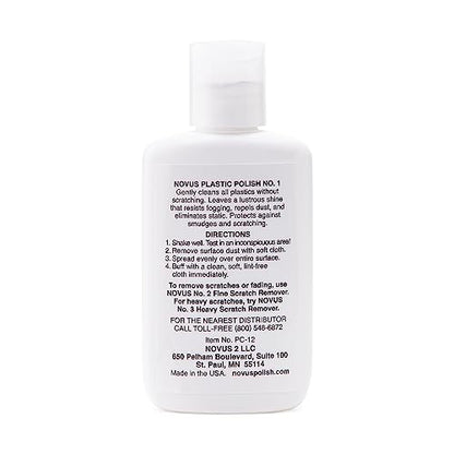 NOVUS 7026 | Plastic Clean & Shine #1 | 2 Ounce Bottle - color: #1 Plastic Clean & Shine, size: 2 Ounce