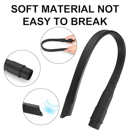 Anboo 1.25 inch Flexible Crevice Tool for Vacuum Hoses Accepting 1 1/4"(32mm) inner Diameter Attachments 24.4inch