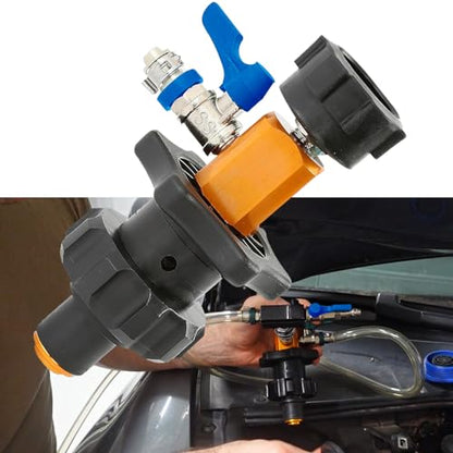 24444 Coolant System Refiller Kit, 5 Adapters, Eliminate Trapped Air, Test Radiator and Heating Core Lines for Leaks, Vacuum Fill Coolant Tool
