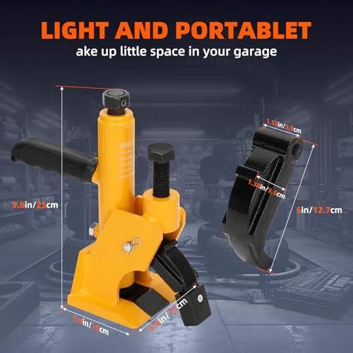 Heavy Manual Tire Bead Breaker with Handle Machine,38"-42" Tires Changer Tool with Rubber Pad, Protect Aluminum Alloy Hubs, Easy-Operated Tire Repair Tool for ATV/UTV Hydraulic Press Machine