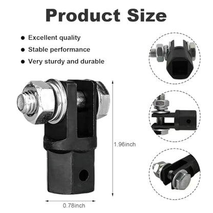 KVAEY 1/2" Scissor Jack Adapter, Scissor Jack Drill Adapter for 1/2 Inch Drive Socket or 13/16 Inch Lug Wrench, Drive Impact Wrench Automotive Sturdy Power Jacks Connector