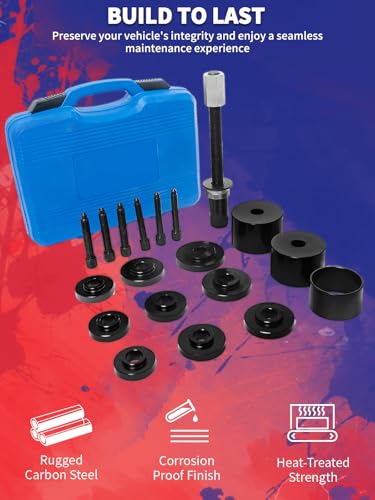 Wheel Bearing Removal Kit 19PCS Front Wheel Drive Bearing Removal Installation Service Tool
