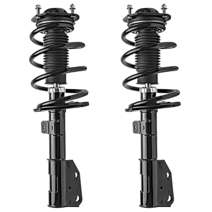 Detroit Axle - Struts Shocks for 2007-2012 Chevy Traverse Buick Enclave GMC Acadia Saturn Outlook, 2 Front Struts with Coil Spring 2 Rear Shock Absorbers 2008 2009 2010 2011 Replacement - size: 4AQ44093/ strut shock kit