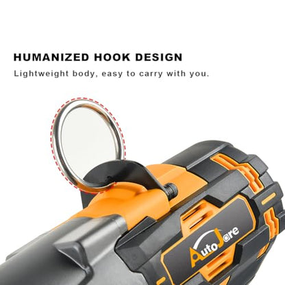 3/4 inch Cordless Impact Wrench 1475 Ft-lbs Heavy-duty Wrench | 2000 N.m Brushless High Torque, with 2pcs 6.0A Battery, Carrying Case, Fast Charger and 3pcs Sockets, Yellow