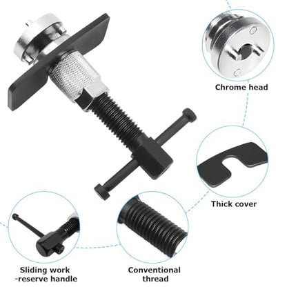 Car Brake Piston Wind Back Tool, Automotive Brake Caliper Piston Rewind Kits, Right Handle Set Vehicle Rare Brake Pad Replacement Tools, Universal for RV, SUV, Truck - size: 5 PCS/Set